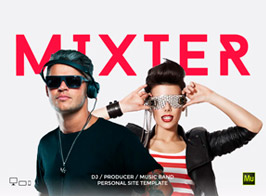 Mixter – DJ / Producer Personal Muse Site Template