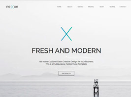 NeXon – One Page Parallax Multi-Purpose Muse Template