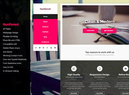 Nunforest – Multipurpose Muse Template