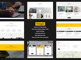 Oringin – Creative Onepage MUSE Template