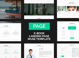 Page – Ebook Landing Page Muse Template