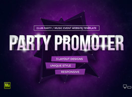 Party – Promoter Club Music Event Muse Template