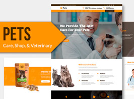 PETS – Pet Care, Shop Muse Template YR