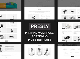 Presley – Minimal Multipage Portfolio Muse Templat