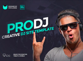 ProDJ – Creative DJ / Producer Site Muse Template