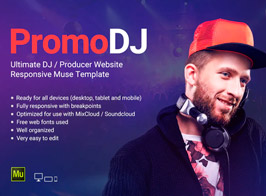PromoDJ – DJ / Producer Personal Muse Site Template