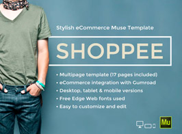 Shoppee – Stylish eCommerce Muse Template