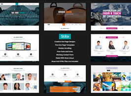 Stilo – Creative Parallax One Page MUSE Template