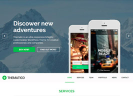 Thematico – One Page MUSE Template