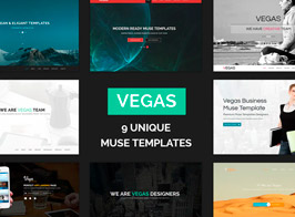 Vegas – Multipurpose One Page Muse Templates