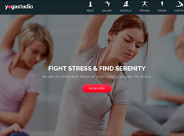 Yoga | Landing Page Muse Template
