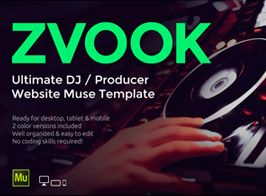Zvook – DJ / Producer Website Muse Template