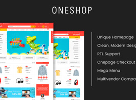 OneShop – Drag & Drop Muti-vendor & Multipurpose Responsive OpenCart 3 Theme