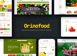 Orinofood – Organic Opencart Theme