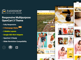 FashShop – Multipurpose OpenCart 3 Theme