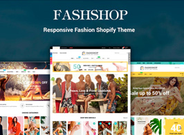 FashShop – Drag & Drop Bootstrap 4 Shopify Theme
