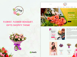 Flory | Florist, Flower Bouquet, Shopify Theme