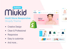 MiuKid – Multi Store Responsive Shopify Theme