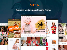 Miza – Fashion Bootstrap 4 Shopify Theme