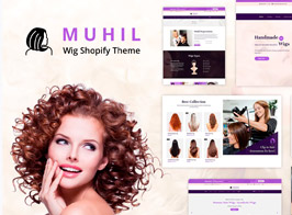 Muhil – Hair Wig, Hair Extensions Shopify Theme