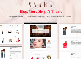Saara – Blog, Store Shopify Theme