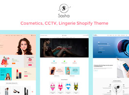 Sasha – Cosmetics, CCTV, Lingerie Shopify Theme