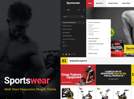 Sportwear | Multi Store Responsive Shopify Theme