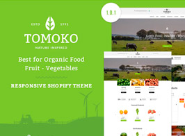 Tomoko – Organic Food/Fruit Shopify Theme