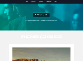 Applause – A Content Focus Tumblr Theme