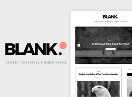 Blank – Gray-Style Tumblr Theme