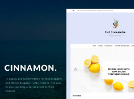 Cinnamon | Casual Grid Tumblr Theme