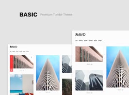Band – Gallery Tumblr Theme with Dark Mode