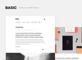 Basic 3 – One Column, Blogging Tumblr Theme