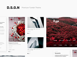 D.S.G.N | Grid-Based, Gallery Tumblr Theme