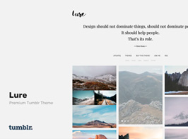 Lure – Responsive Tumblr Theme for Photographers
