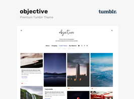 Objective | Photo Grid Tumblr Theme