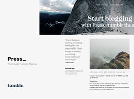 Press | Premium Blogging Tumblr Theme