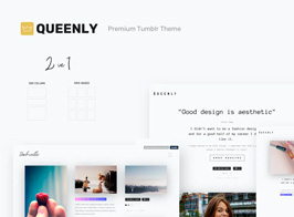 Queenly | Grid & One Column Tumblr Themes