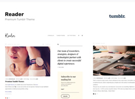 Reader | Responsive Blogging Tumblr Theme