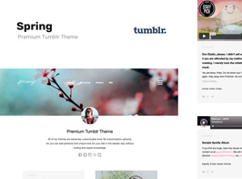 Spring – Two Column Portfolio Tumblr Theme