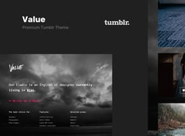 Value – Portfolio Theme for Tumblr