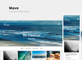 Wave | Grid-based, Portfolio Tumblr Theme