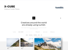 X-Cube Portfolio, Grid-Based Tumblr Theme