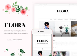 Flora – Elegant Blogging Tumblr Theme