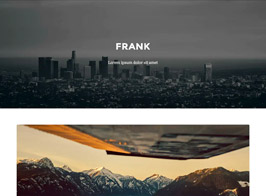 Frank – Minimal One Column Tumblr Theme