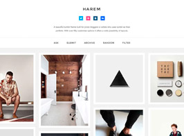 Harem – Responsive Header Tumblr Theme