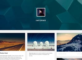 Inferno – Responsive Header Tumblr Theme