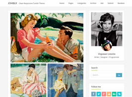 Jomblr – Minimalist Tumblr Theme