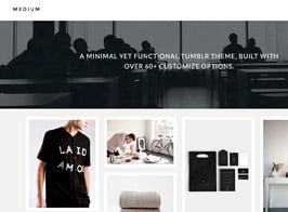 Medium – A Responsive Grid Tumblr Theme