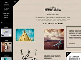 Memorabilia Tumblr Theme